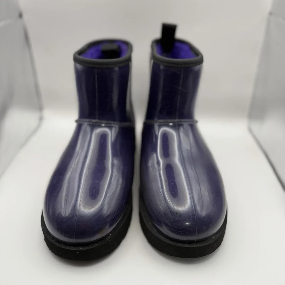 UGG Classic Clear Mini Boots Women 7 Violet Night Purple Waterproof 1113190